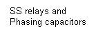 Text Box: SS relays and Phasing capacitors

